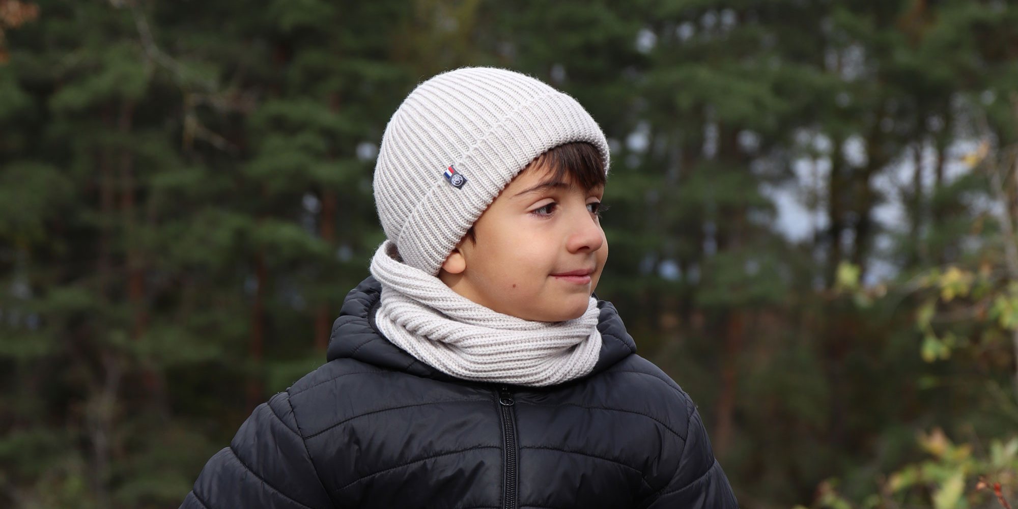 Warm and comfortable snood for Kids - 100% made in France